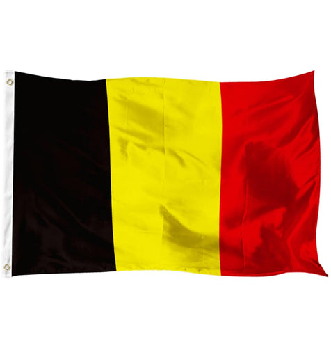 5x3Ft Belgium Flag, Durable Belgian Flag with 2 Metal Eyelets Used Indoor and Outdoor, Bright Color Belgian National Flag Decorated in Sporting Events, Parties, Parade