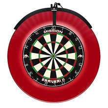 Load image into Gallery viewer, Mission Darts TOR100 Torus 100 | Dartboard LED Folding Portable Travel Lighting System, Sand Blasted Black