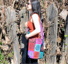 Load image into Gallery viewer, Sling Bags Cotton Patch - Spiral Pattern - J and p hats Sling Bags Cotton Patch - Spiral Pattern